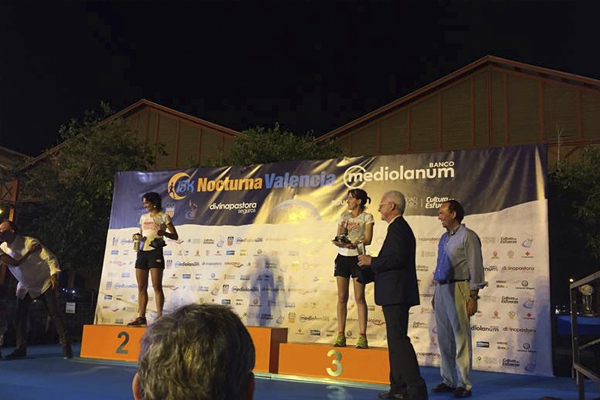 15K Nocturna Banco Mediolanum podio de ganadores