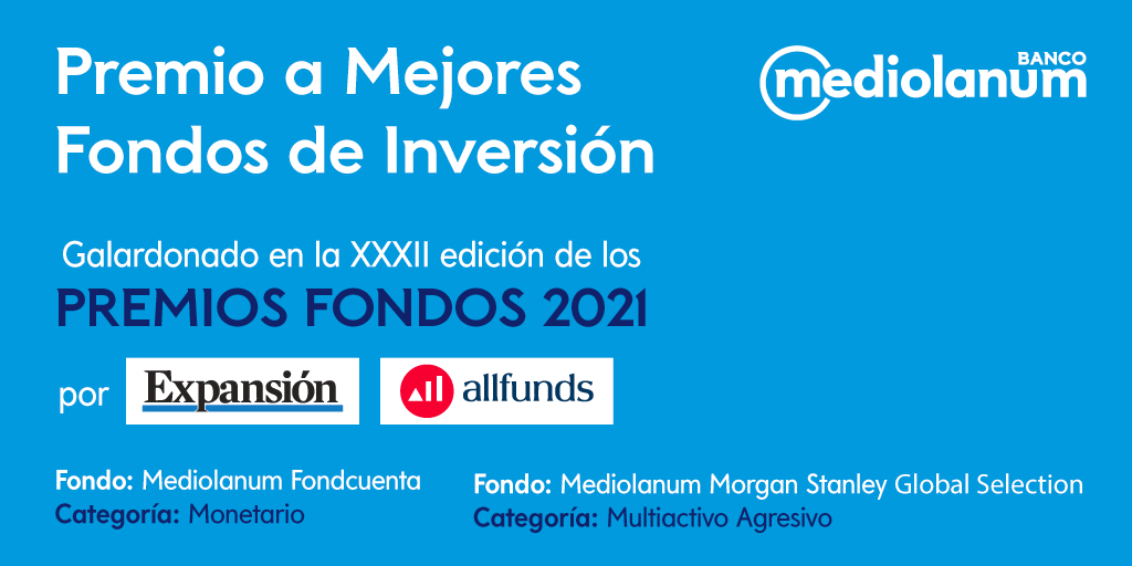 Dos fondos de inversión de Mediolanum galardonados por Premios Fondos Expansión-Allfunds 2021
