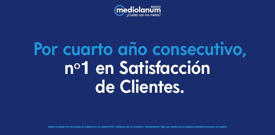 Banco Mediolanum cuenta con los clientes más satisfechos de la banca española 